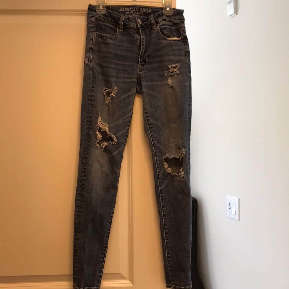 American wage ripped jeans